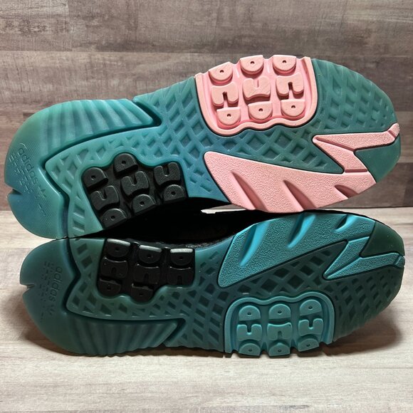 Adidas Men\'s Sneakers Nite Jogger x Ninja Core Black Blue Pink Q47198 Size:11 main image 6